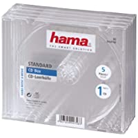 Los mejores  - Hama 044748 - Caja para 1 CD- 5 unidades- color transparente